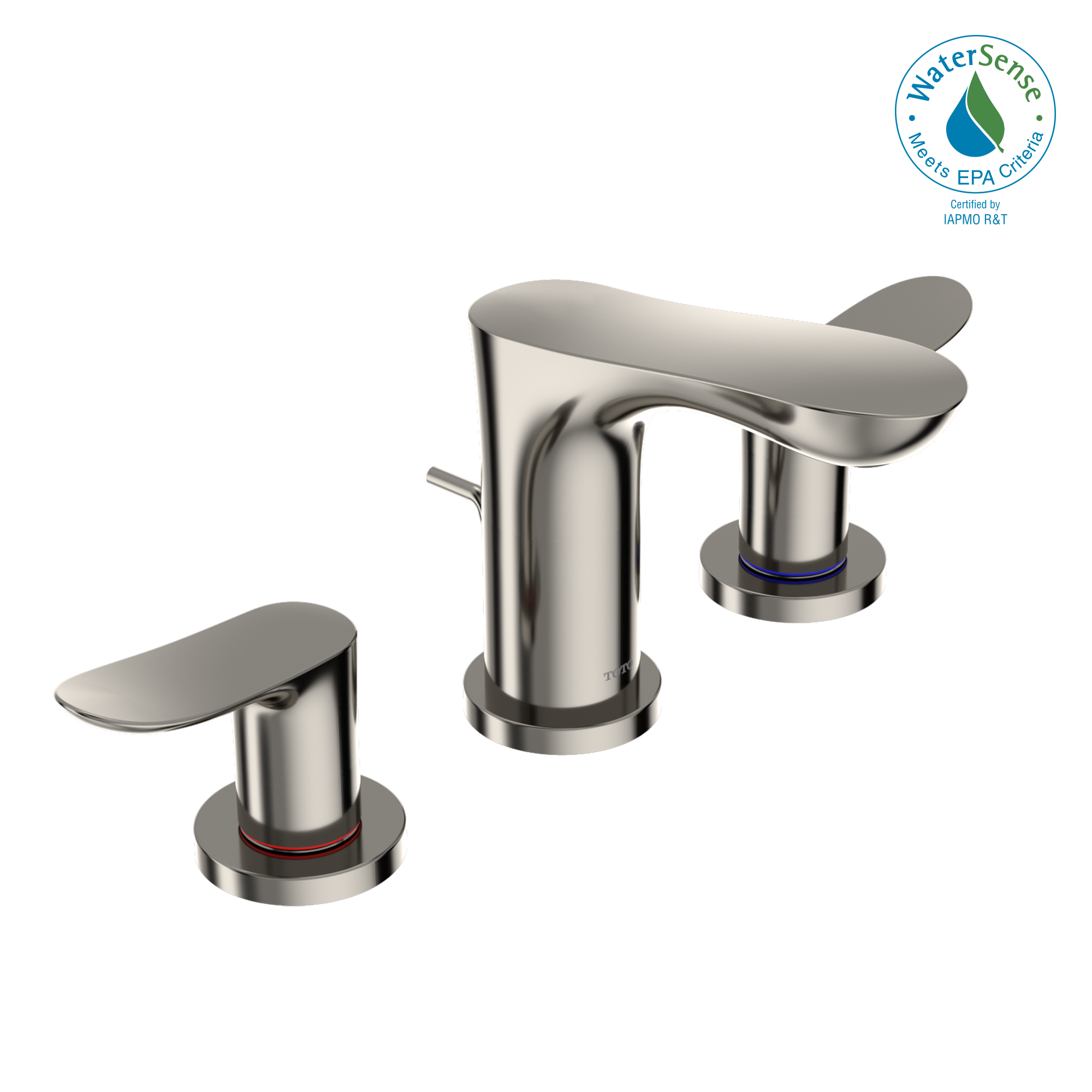 TOTO® GO Two Handle Widespread 1.2 GPM Bathroom Sink Faucet, Polished Nickel - TLG01201U#PN