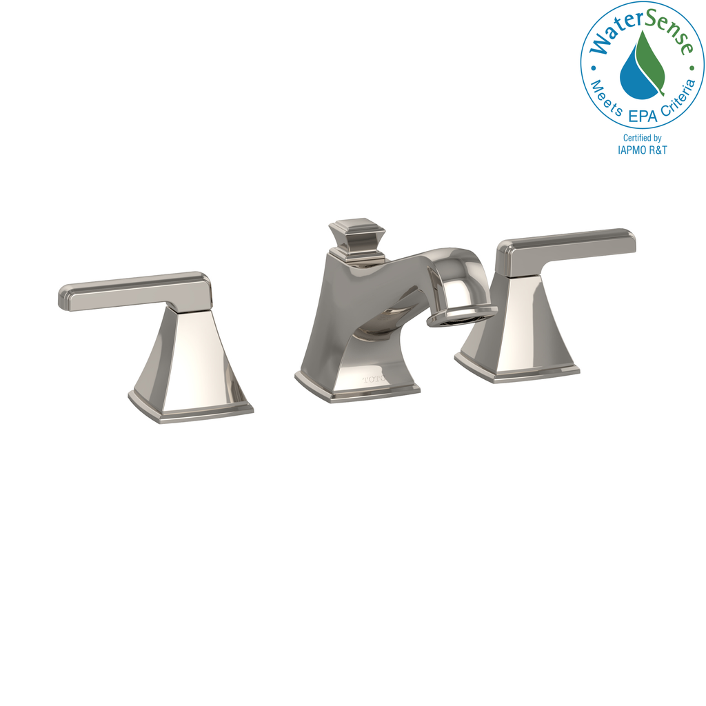 TOTO® Connelly® Two Handle Widespread 1.5 GPM Bathroom Sink Faucet, Polished Nickel - TL221DD#PN