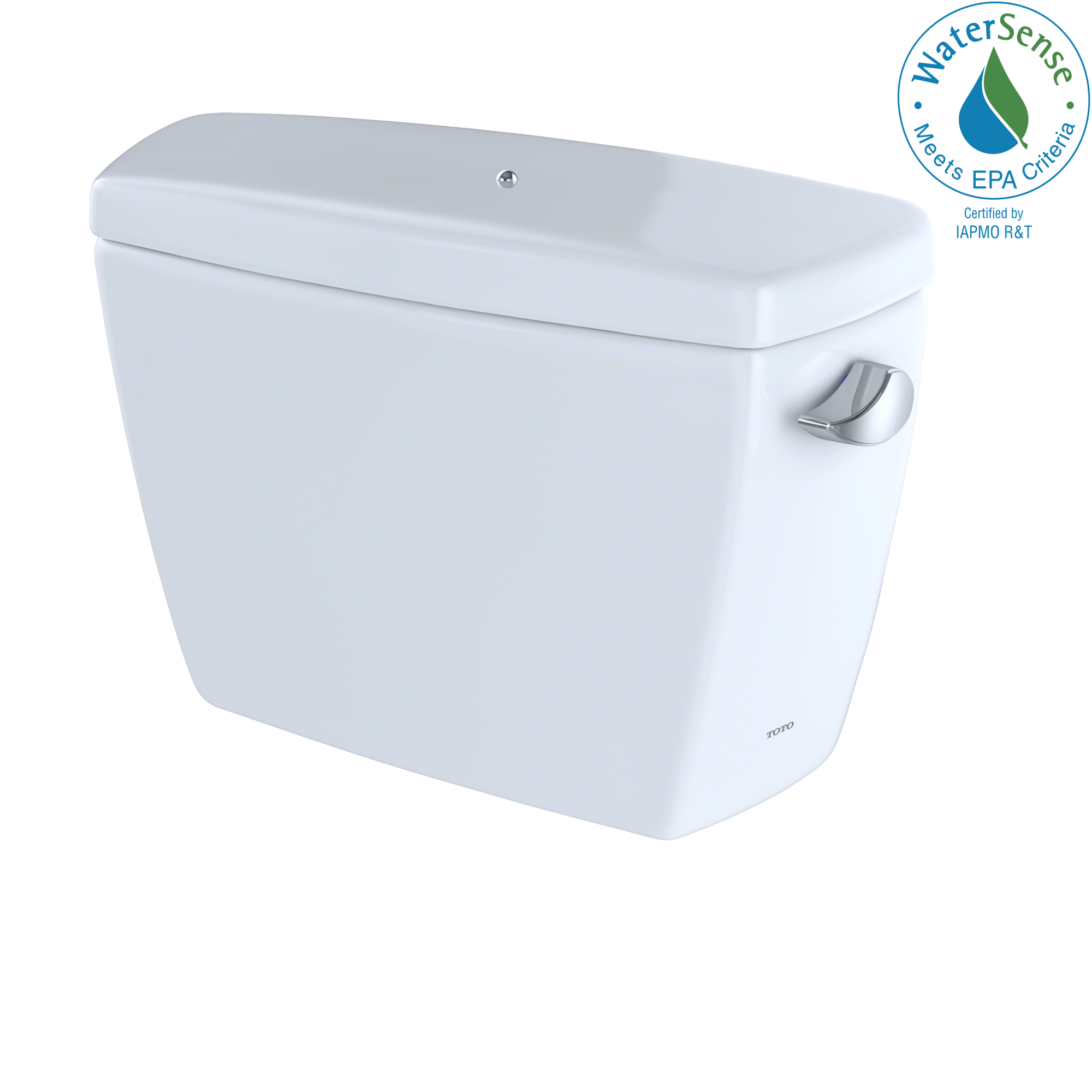 TOTO® Eco Drake® E-Max® 1.28 GPF Toilet Tank with Right-Hand Trip Lever and Bolt Down Lid, Cotton White - ST743ERB#01