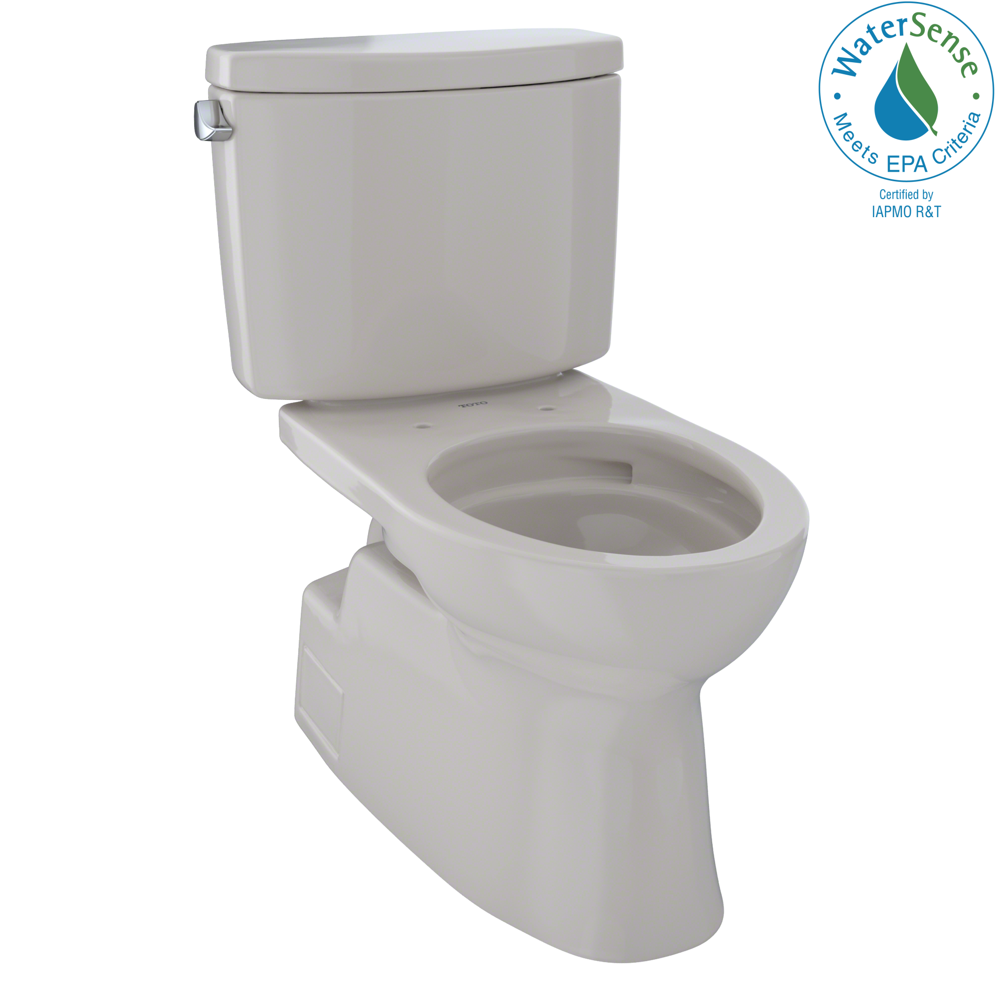 TOTO® Vespin® II Two-Piece Elongated 1.28 GPF Universal Height Skirted Design Toilet with CeFiONtect™, Sedona Beige - CST474CEFG#12