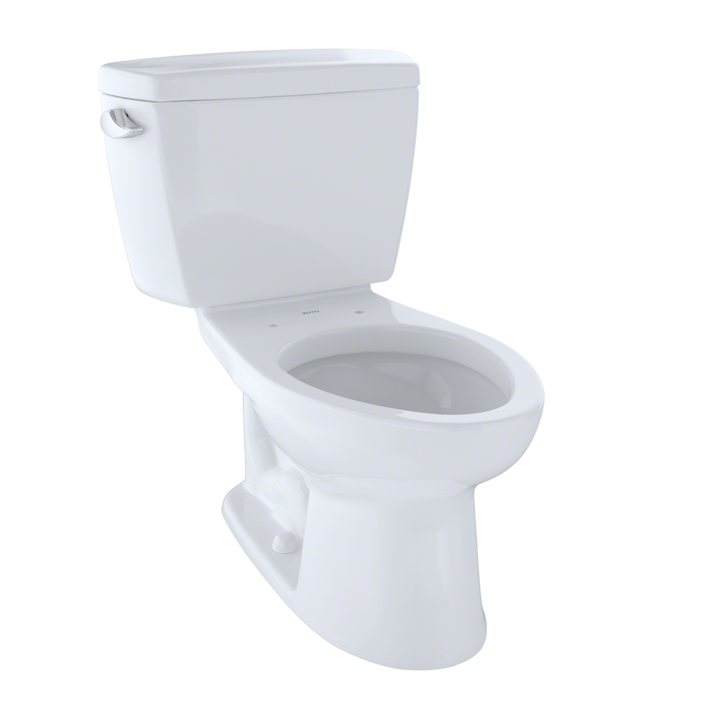 TOTO® Drake® Two-Piece Elongated 1.6 GPF Toilet with CeFiONtect™, Cotton White - CST744SG#01