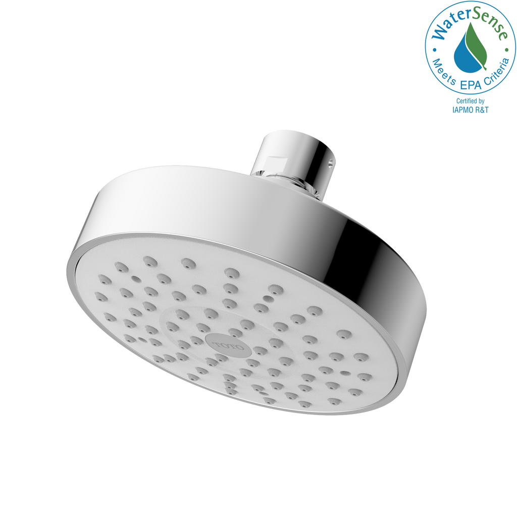 TOTO® L Series Modern Round Single Spray 4 inch 1.75 GPM Showerhead, Polished Chrome - TBW01012U4#CP