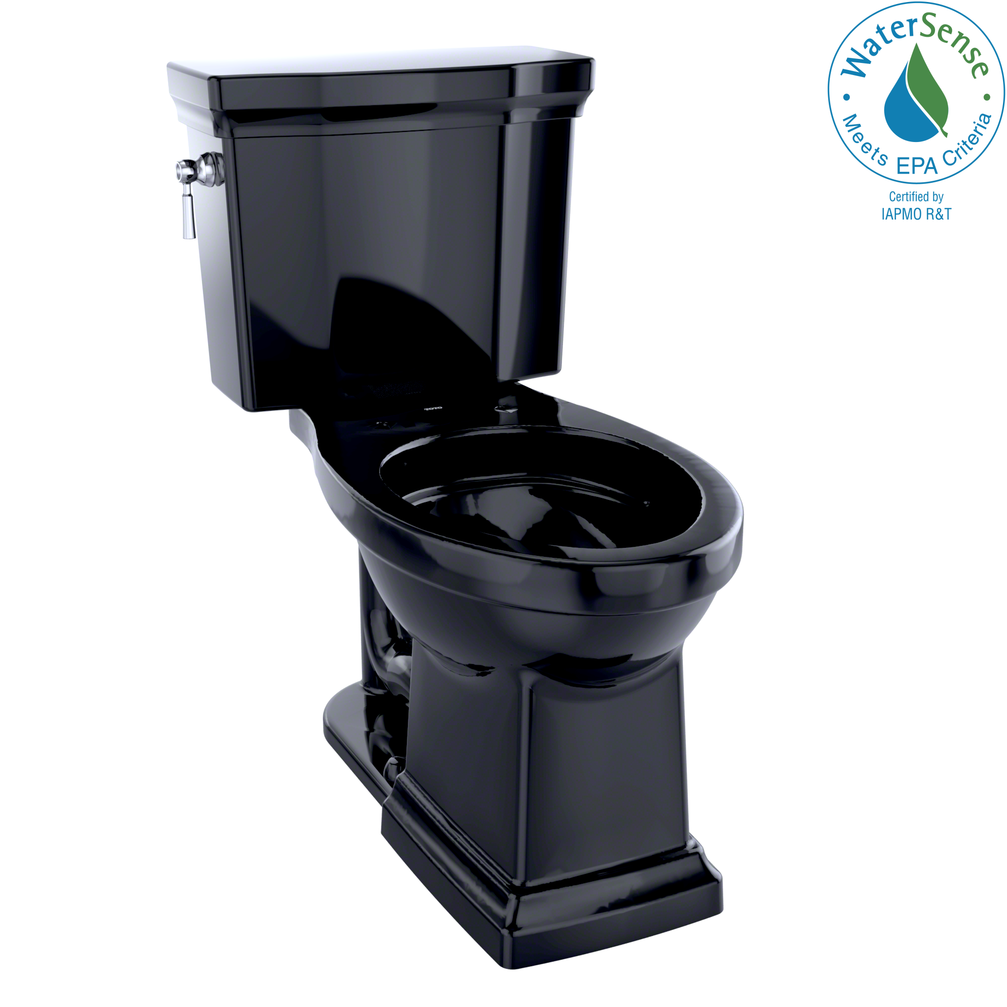 TOTO® Promenade® II 1G® Two-Piece Elongated 1.0 GPF Universal Height Toilet, Ebony - CST404CUFG#51