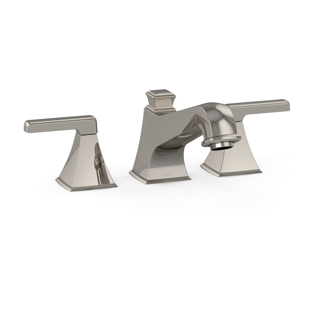 TOTO® Connelly® Two Handle Deck-Mount Roman Tub Filler Trim, Polished Nickel - TB221DD#BN