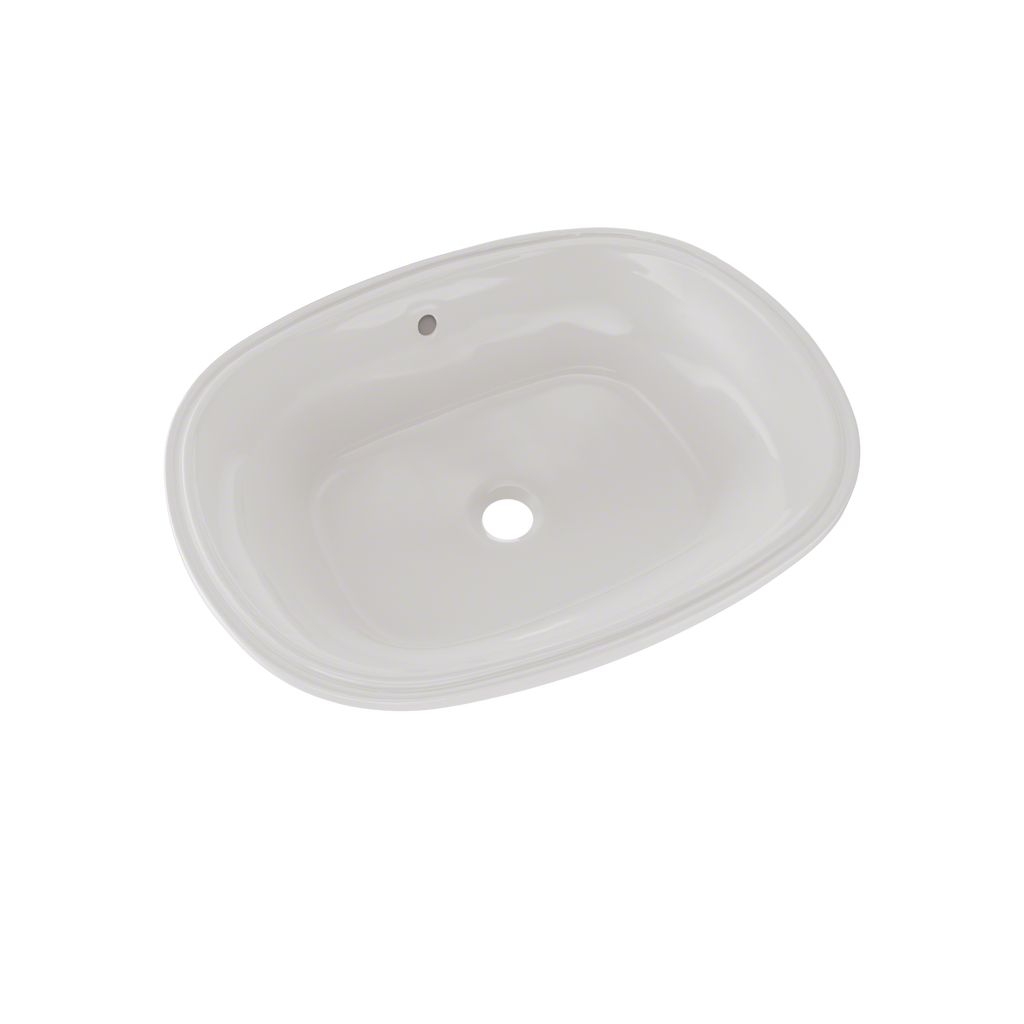 TOTO® Maris™ 20-5/16" x 15-9/16" Oval Undermount Bathroom Sink with CeFiONtect™, Colonial White - LT481G#11