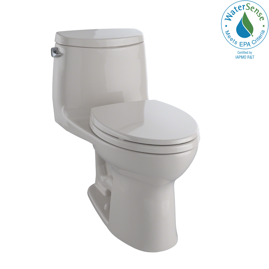 TOTO® UltraMax® II One-Piece Elongated 1.28 GPF Universal Height Toilet with CeFiONtect™, Sedona Beige - MS604114CEFG#12