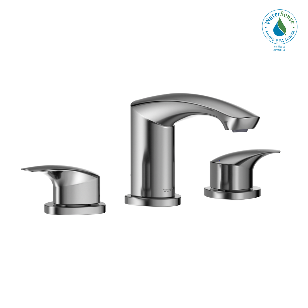 TOTO® GM 1.2 GPM Two Handle Widespread Bathroom Sink Faucet, Polished Chrome - TLG09201U#CP