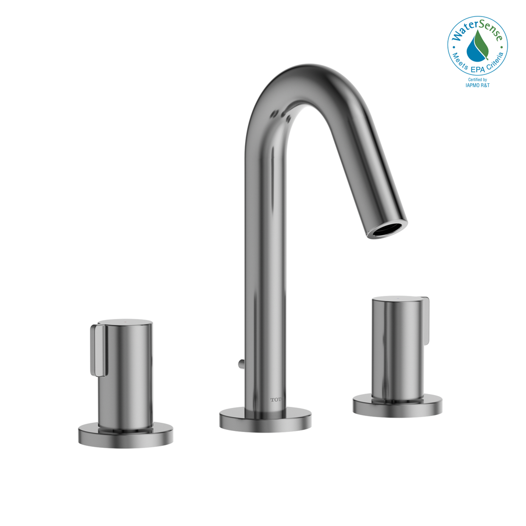 TOTO® GF 1.2 GPM Two Handle Widespread Bathroom Sink Faucet, Polished Chrome - TLG11201U#CP
