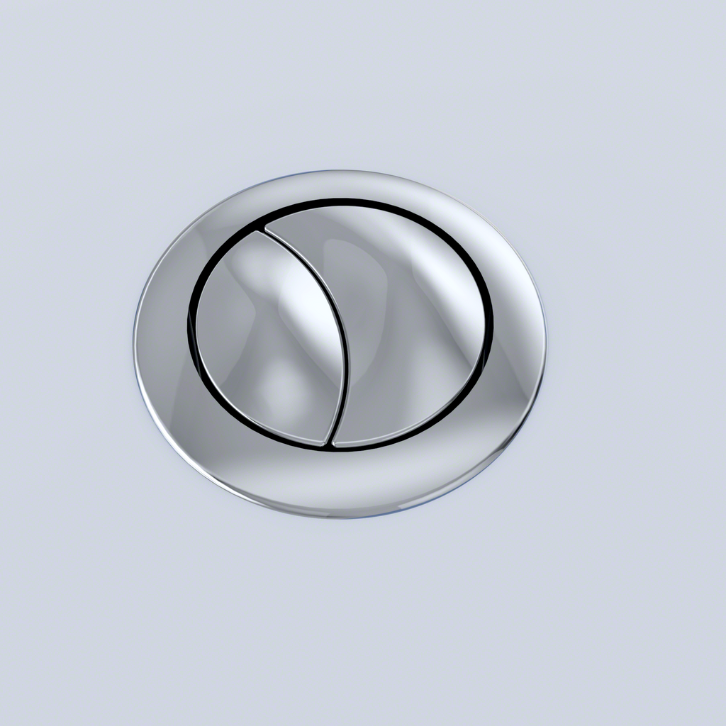 Toto®Push Button Spare Part (Dual Flush Thu337#Cp + 9Au278) - Polished Chrome For Ms654-THU340#CP