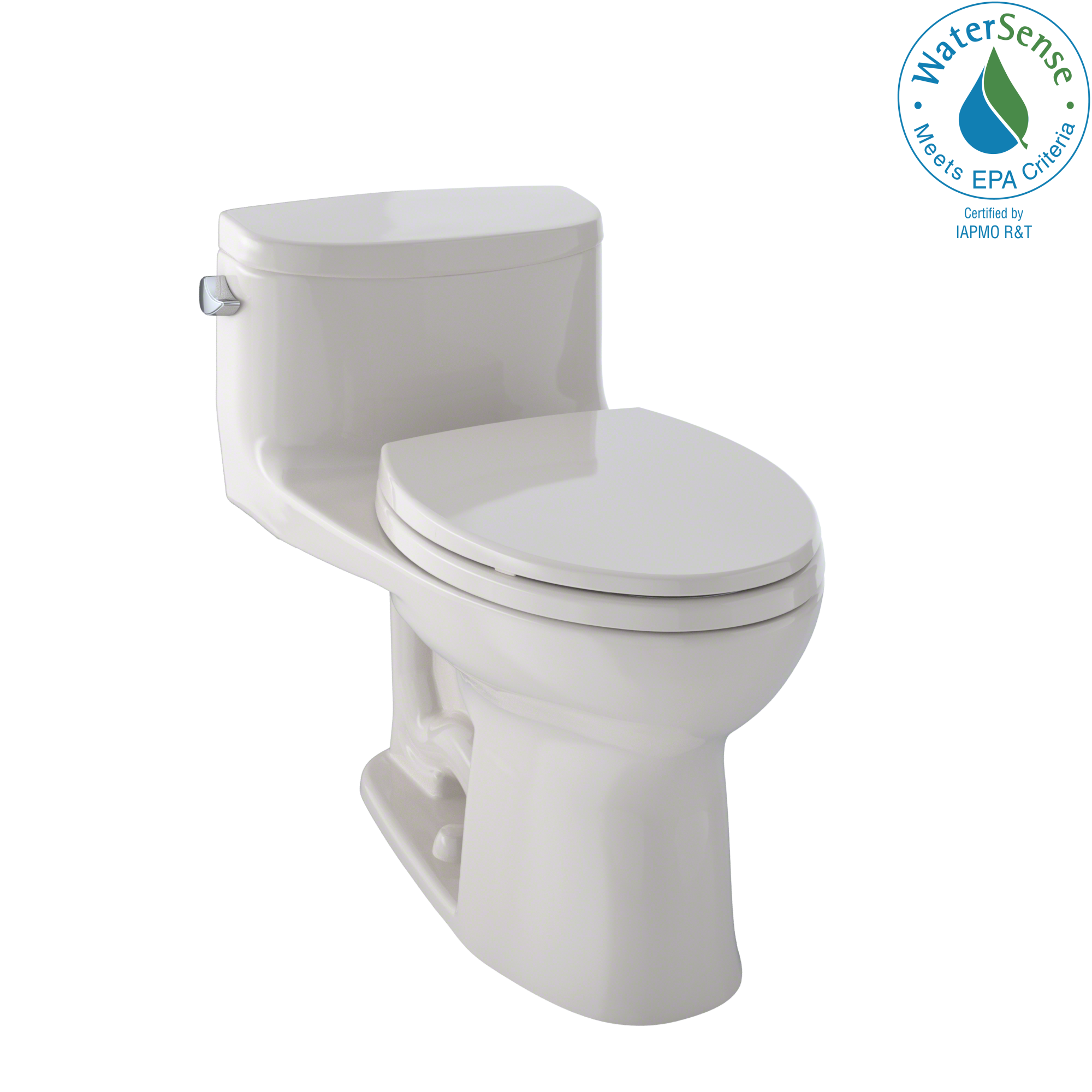 TOTO® Supreme® II One-Piece Elongated 1.28 GPF Universal Height Toilet with CeFiONtect™, Sedona Beige - MS634114CEFG#12