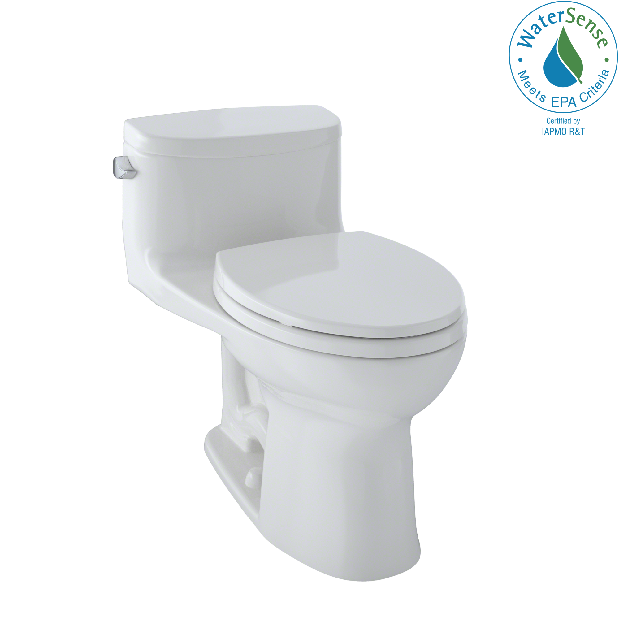 TOTO® Supreme® II One-Piece Elongated 1.28 GPF Universal Height Toilet with CeFiONtect™, Colonial White - MS634114CEFG#11