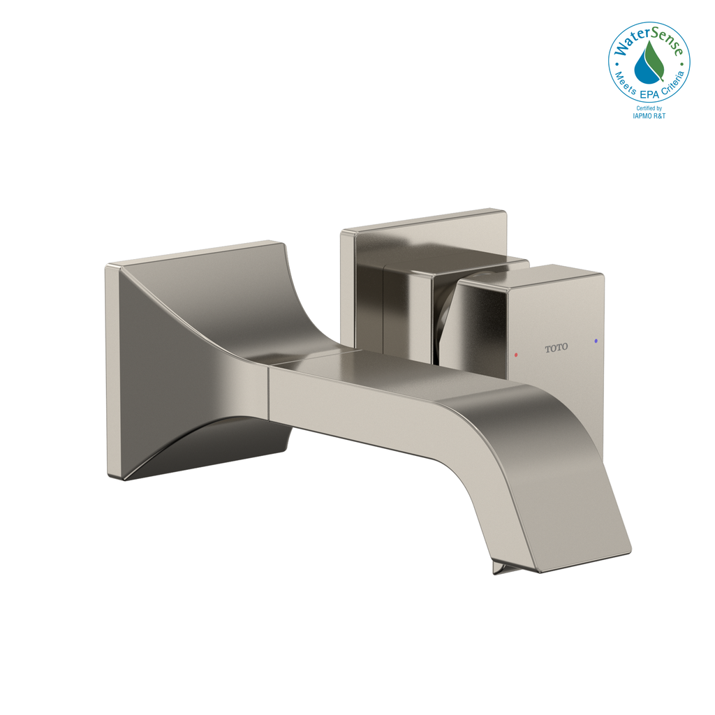 TOTO® GC 1.2 GPM Wall-Mount Single-Handle Bathroom Faucet with COMFORT GLIDE Technology, Polished Nickel - TLG08307U#PN