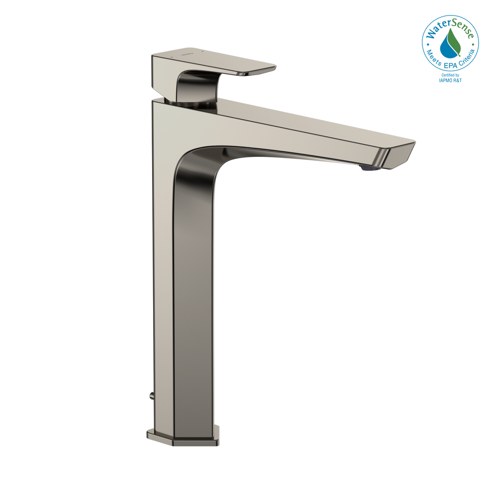 TOTO® GE 1.2 GPM Single Handle Vessel Bathroom Sink Faucet with COMFORT GLIDE Technology, Polished Nickel - TLG7305U#PN