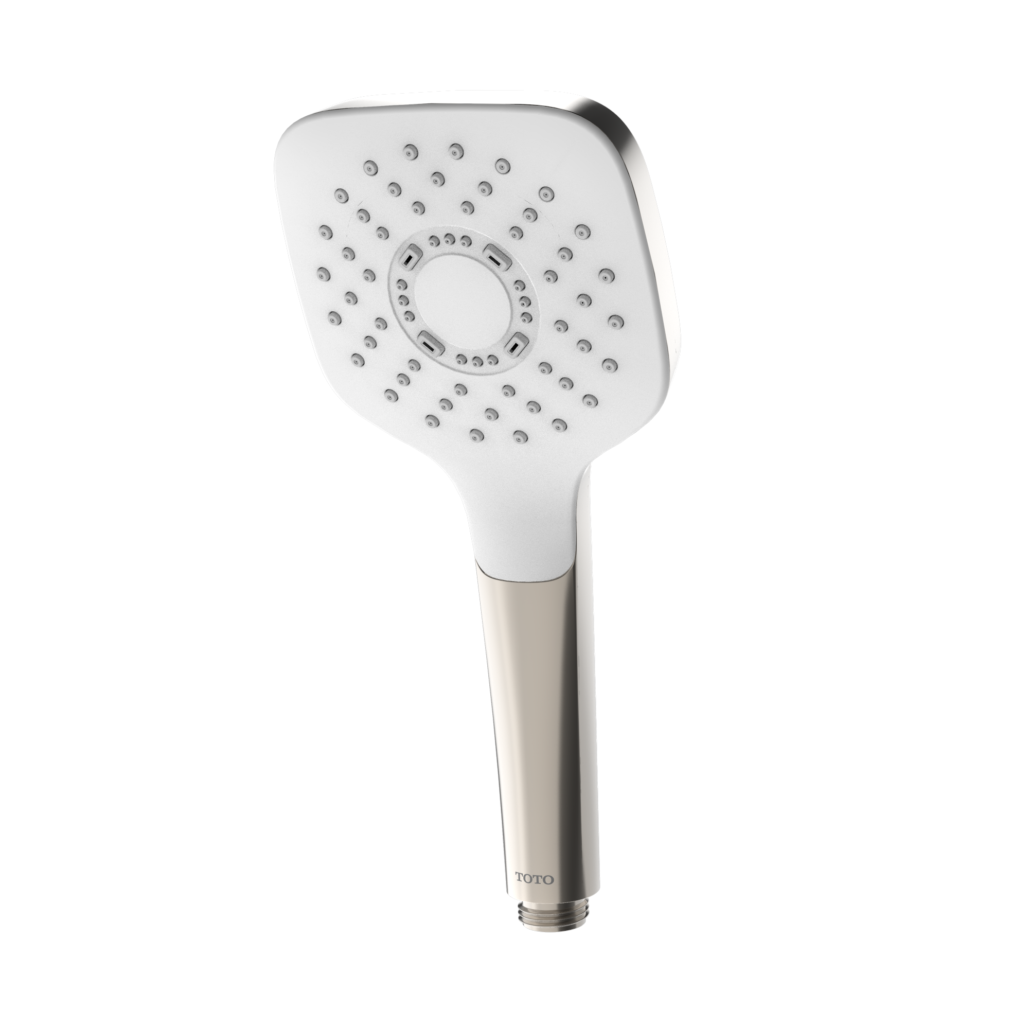 TOTO® G Series Square Single Spray 4 inch 1.75 GPM Handshower with COMFORT WAVE™ Technology, Polished Nickel - TBW02010U4#PN