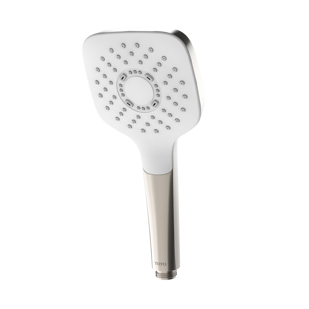 TOTO® G Series Square Single Spray 4 inch 1.75 GPM Handshower with COMFORT WAVE™ Technology, Polished Nickel - TBW02010U4#PN