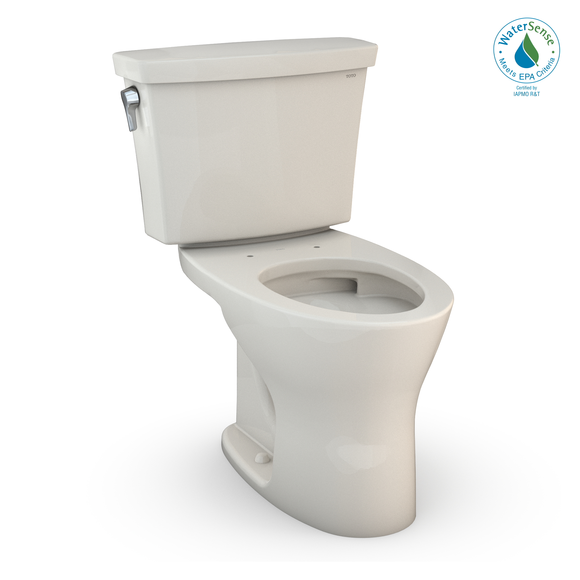 TOTO® Drake® Transitional Two-Piece Elongated Dual Flush 1.28 and 0.8 GPF DYNAMAX TORNADO FLUSH® Toilet with CEFIONTECT®, Sedona Beige - CST748CEMG#12