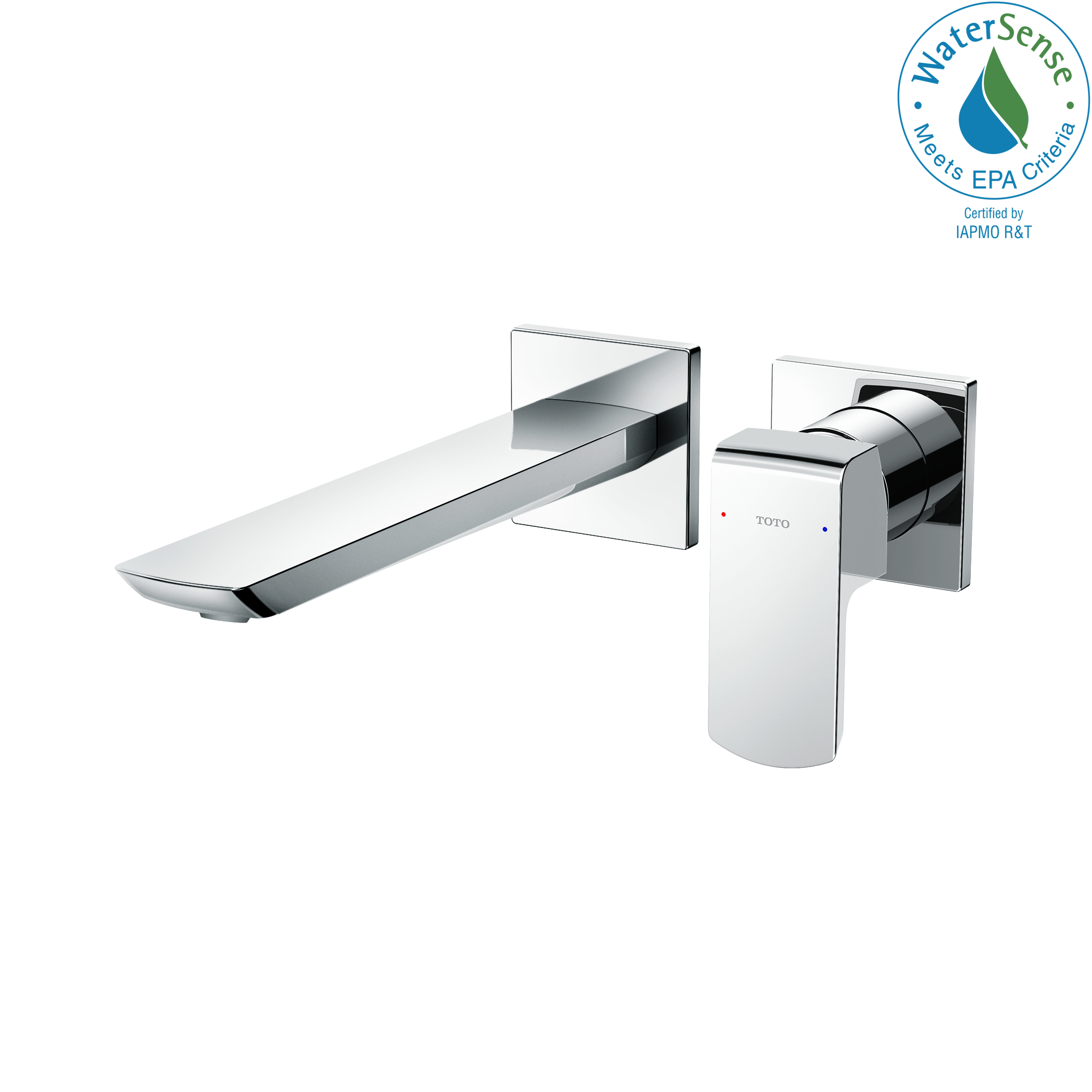 TOTO® GR 1.2 GPM Wall-Mount Single-Handle Bathroom Faucet with COMFORT GLIDE™ Technology, Polished Chrome - TLG02311U#CP