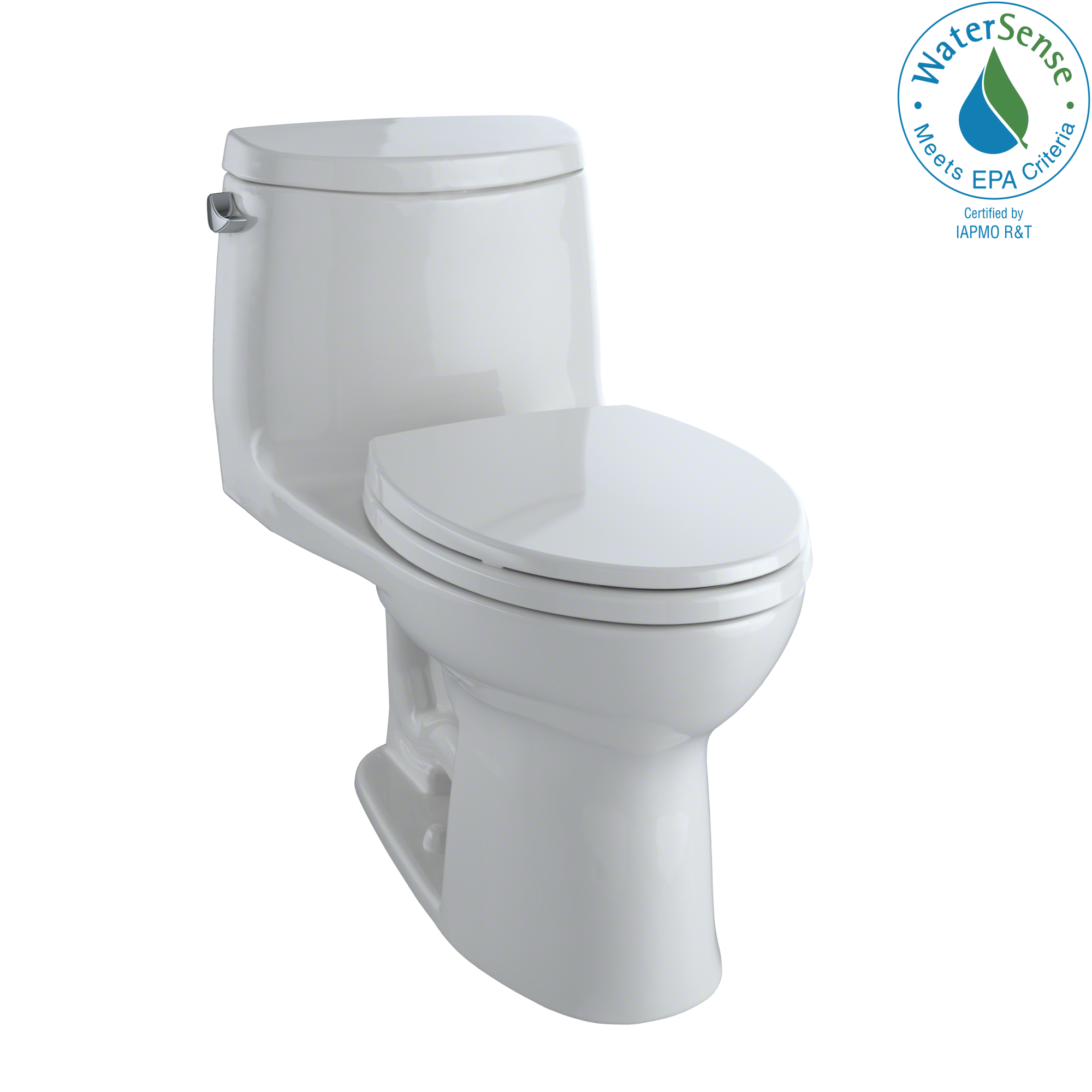 TOTO® UltraMax® II One-Piece Elongated 1.28 GPF Universal Height Toilet with CeFiONtect™, Colonial White - MS604114CEFG#11