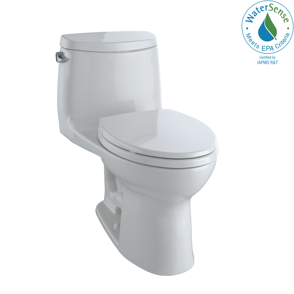 TOTO® UltraMax® II One-Piece Elongated 1.28 GPF Universal Height Toilet with CeFiONtect™, Colonial White - MS604114CEFG#11