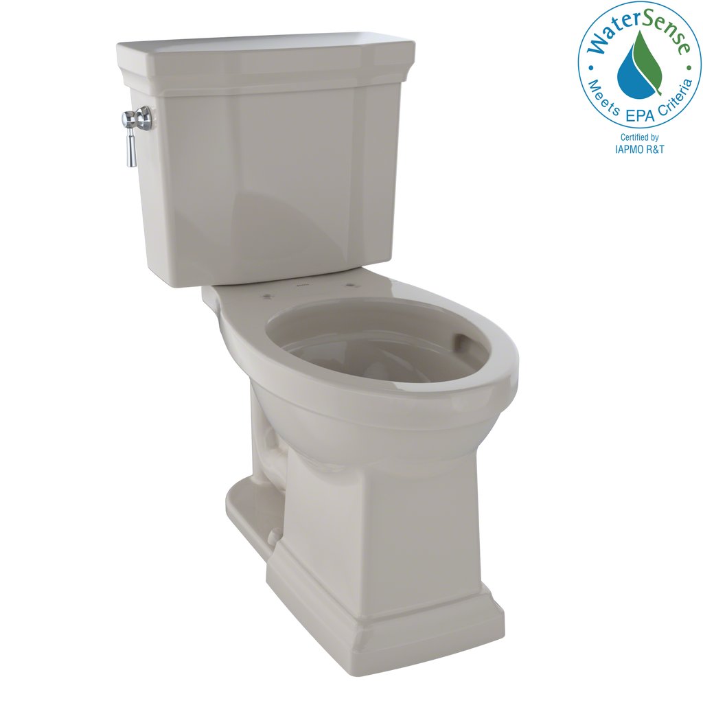 TOTO® Promenade® II Two-Piece Elongated 1.28 GPF Universal Height Toilet with CeFiONtect™, Bone - CST404CEFG#03