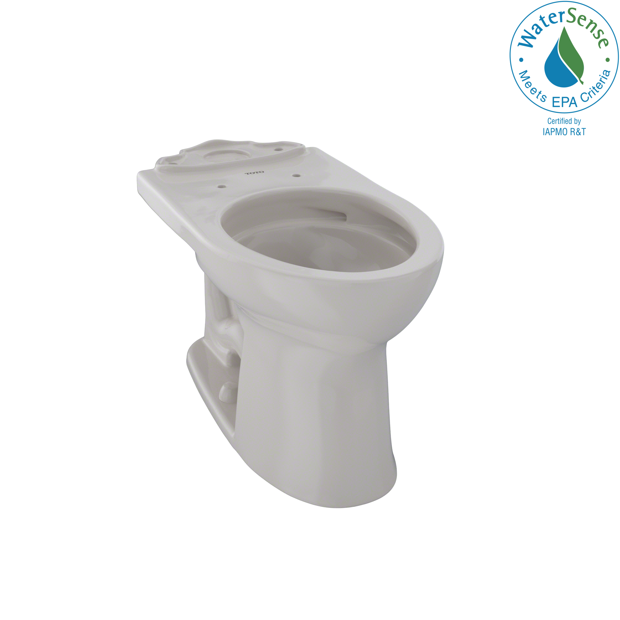 TOTO® Drake® II Universal Height Elongated Toilet Bowl with CeFiONtect™, Sedona Beige - C454CUFG#12