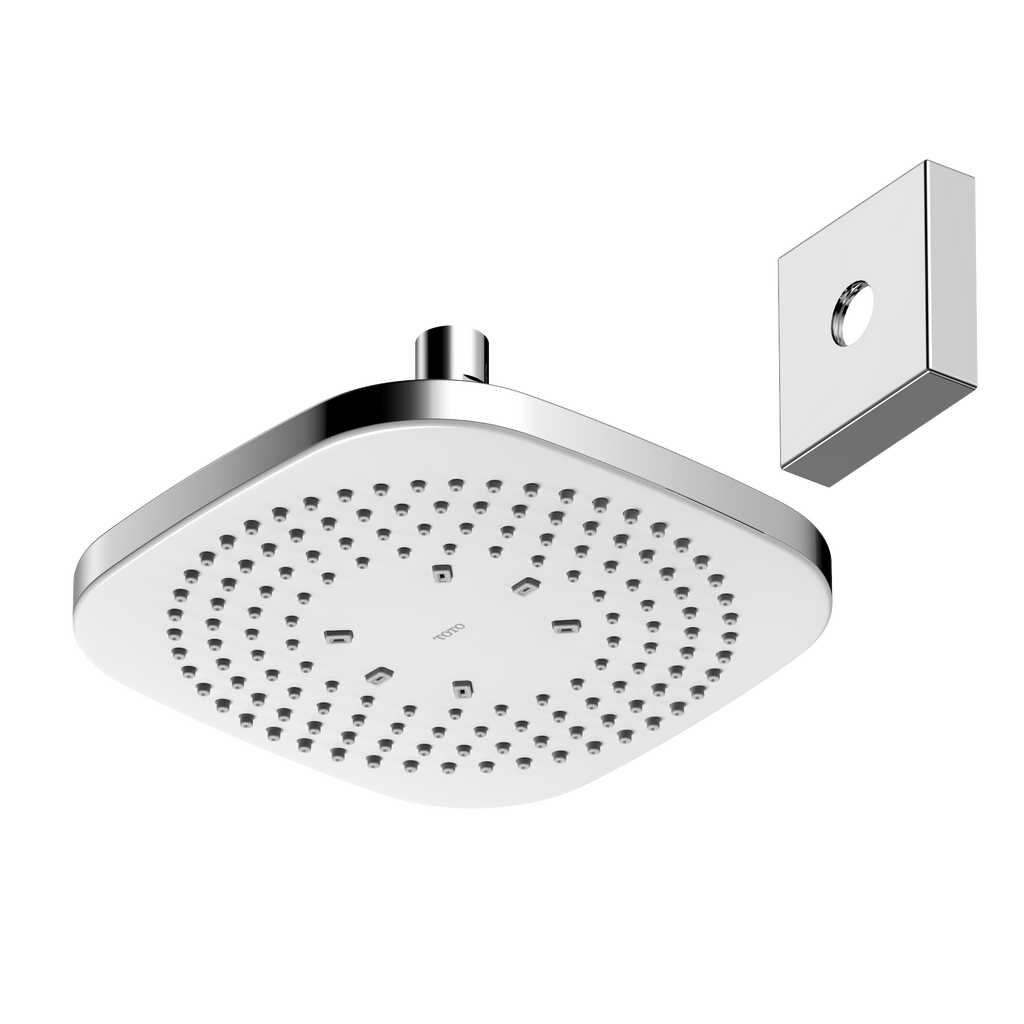 TOTO® G Series Square Single Spray 8.5 inch 1.75 GPM Showerhead with COMFORT WAVE™ Technology, Polished Chrome - TBW02003U4#CP