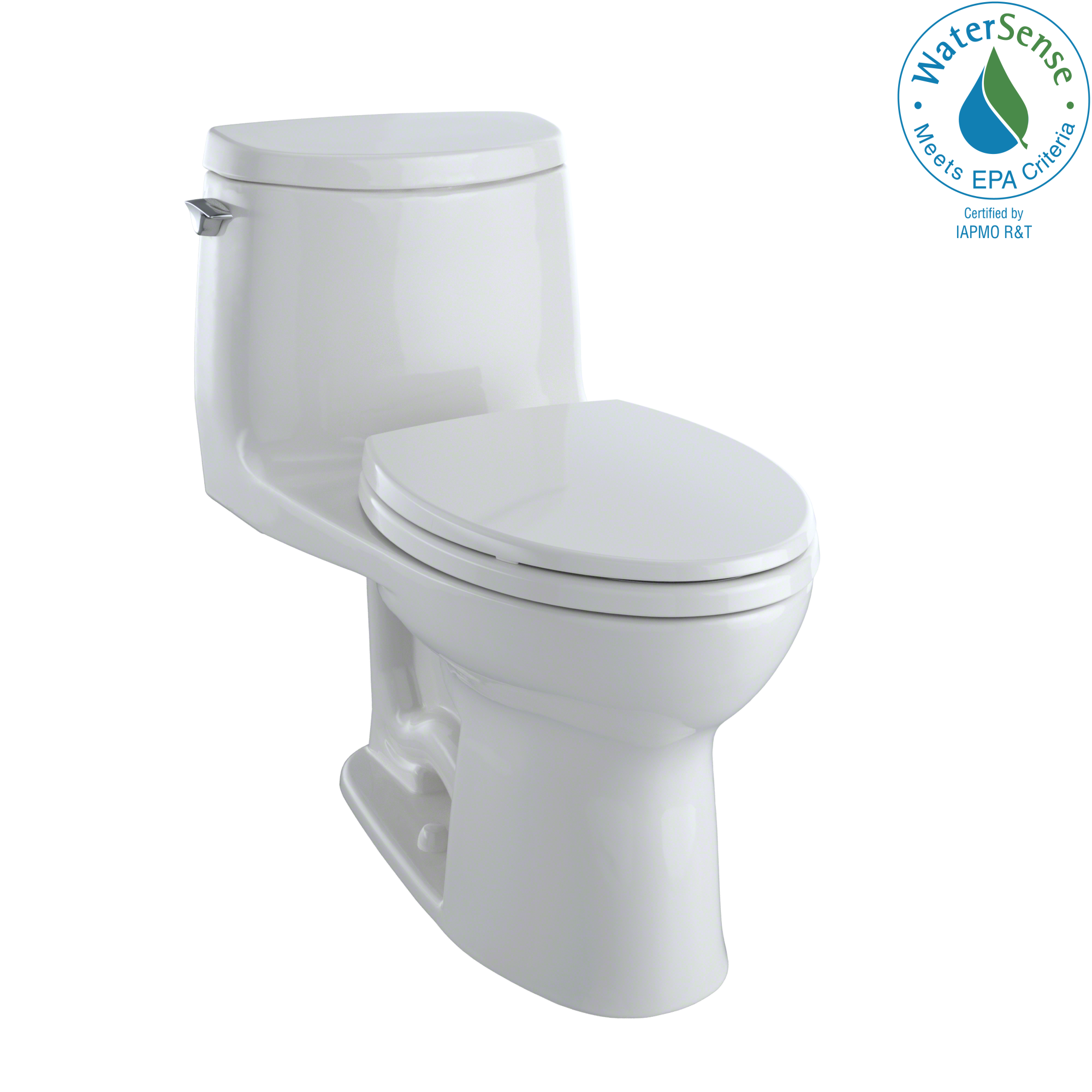 TOTO® UltraMax® II 1G® One-Piece Elongated 1.0 GPF Universal Height Toilet with CeFiONtect™, Colonial White - MS604114CUFG#11