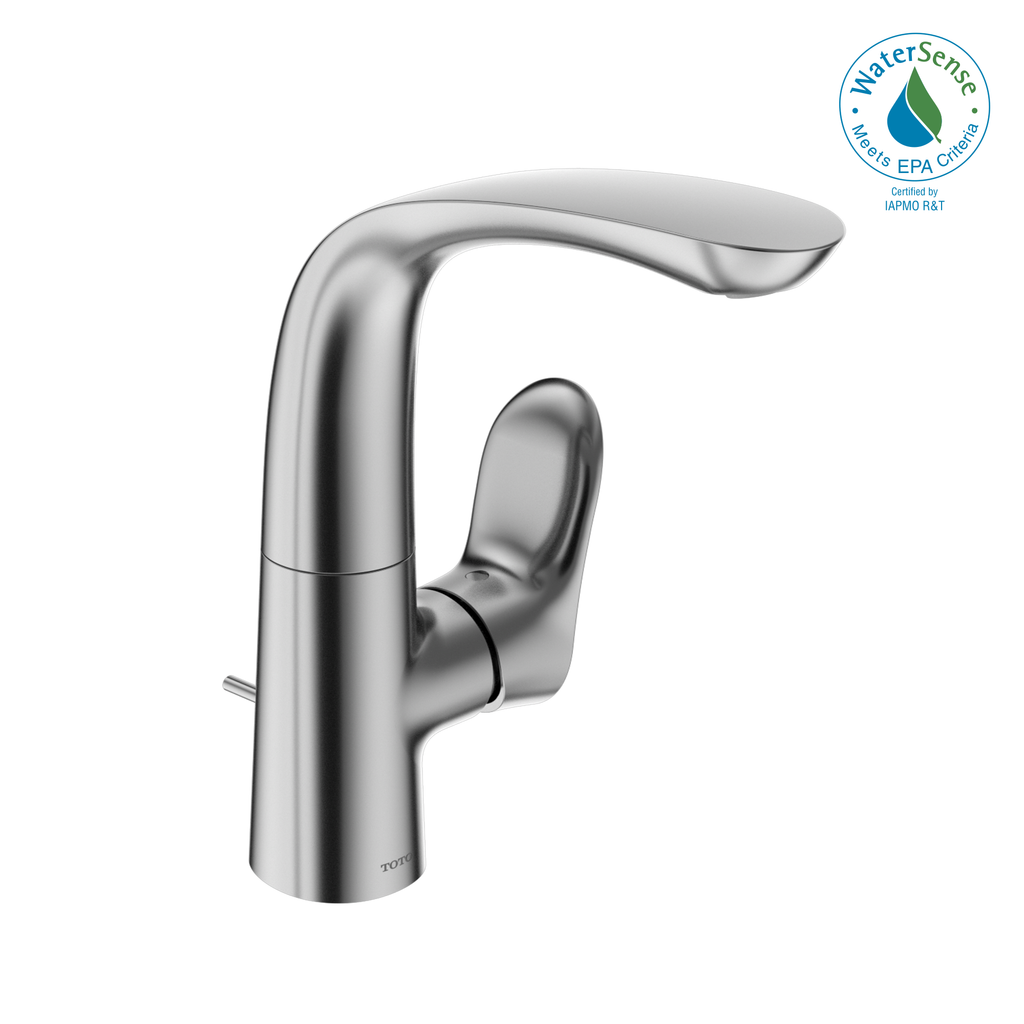 TOTO® GO 1.2 GPM Single Side-Handle Bathroom Sink Faucet with COMFORT GLIDE™ Technology, Polished Chrome - TLG01309U#CP