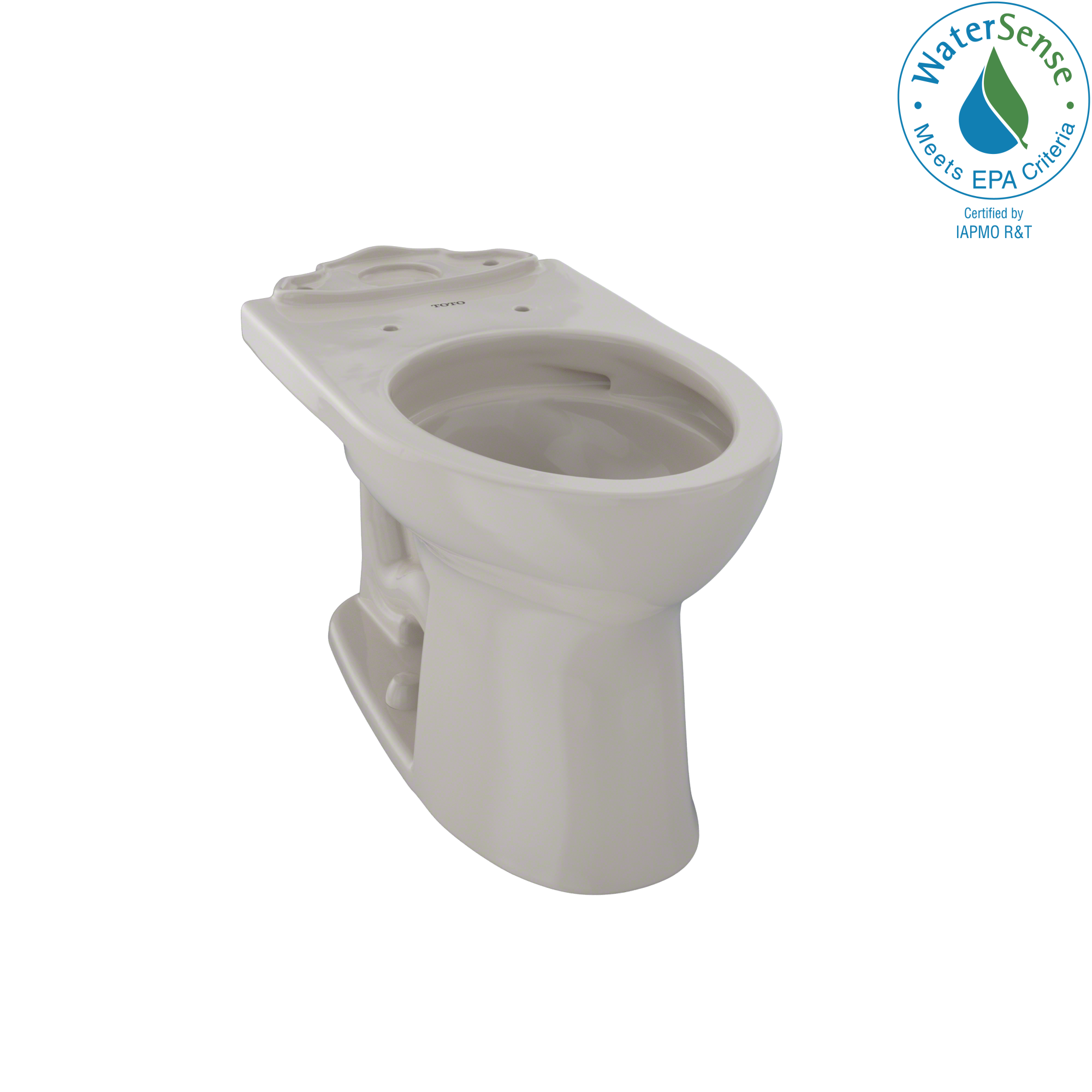 TOTO® Drake® II Universal Height Elongated Toilet Bowl with CeFiONtect™, Bone - C454CUFG#03