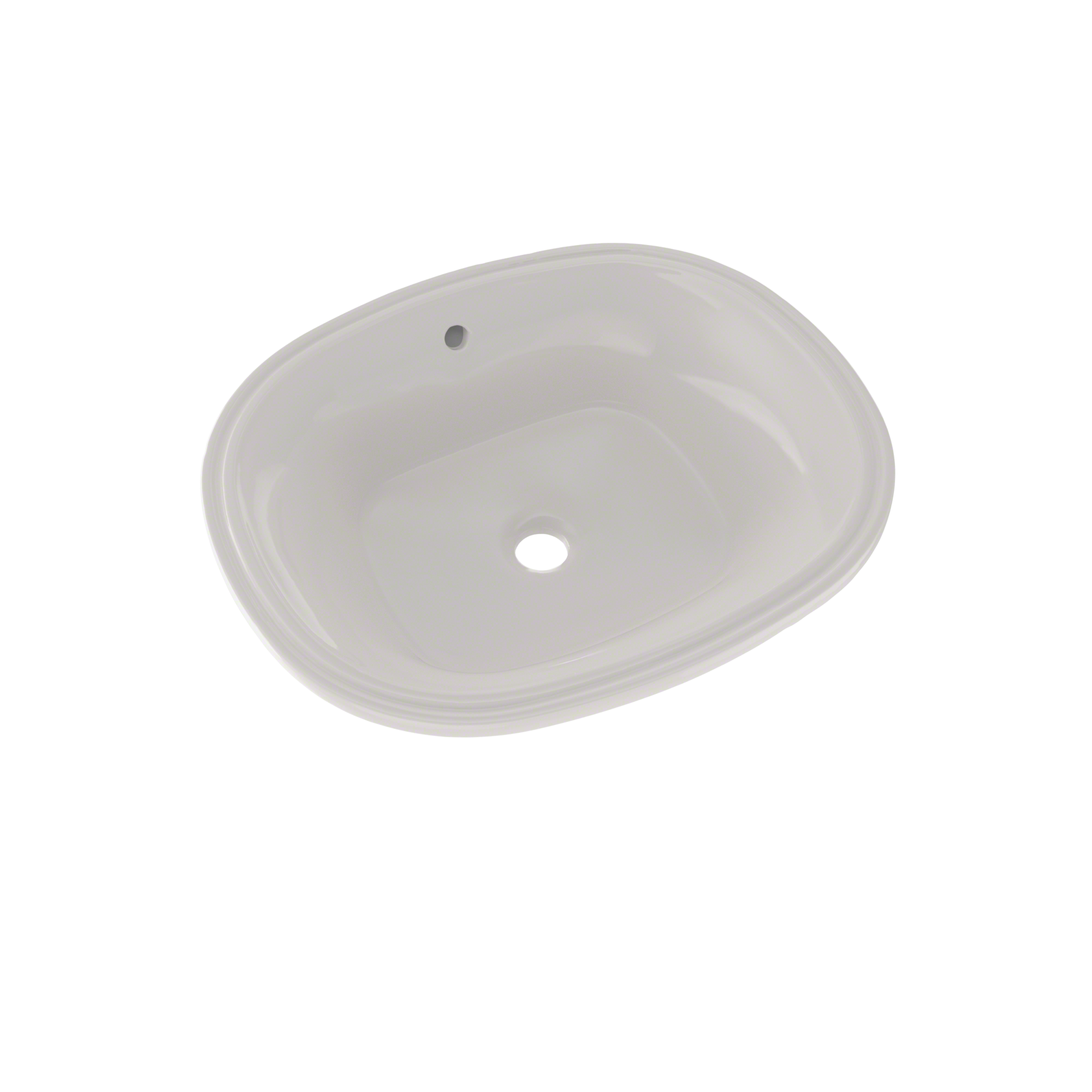 TOTO® Maris™ 17-5/8" x 14-9/16" Oval Undermount Bathroom Sink with CeFiONtect™, Colonial White - LT483G#11