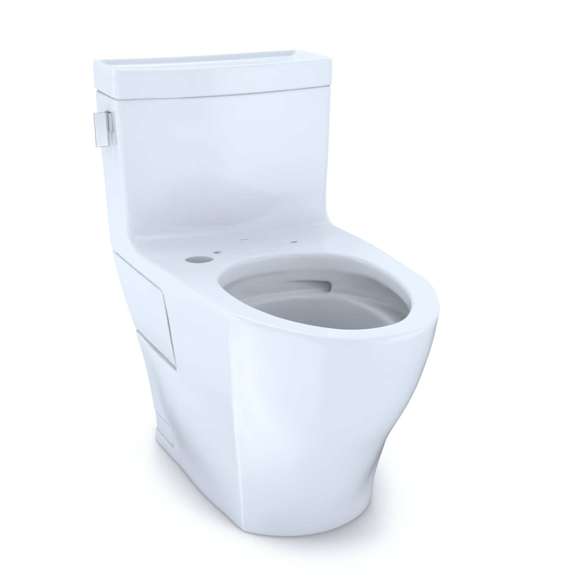 TOTO® Legato® One-Piece Elongated 1.28 GPF WASHLET®+ and Auto Flush Ready Toilet with CEFIONTECT®, Cotton White - CST624CEFGAT40#01