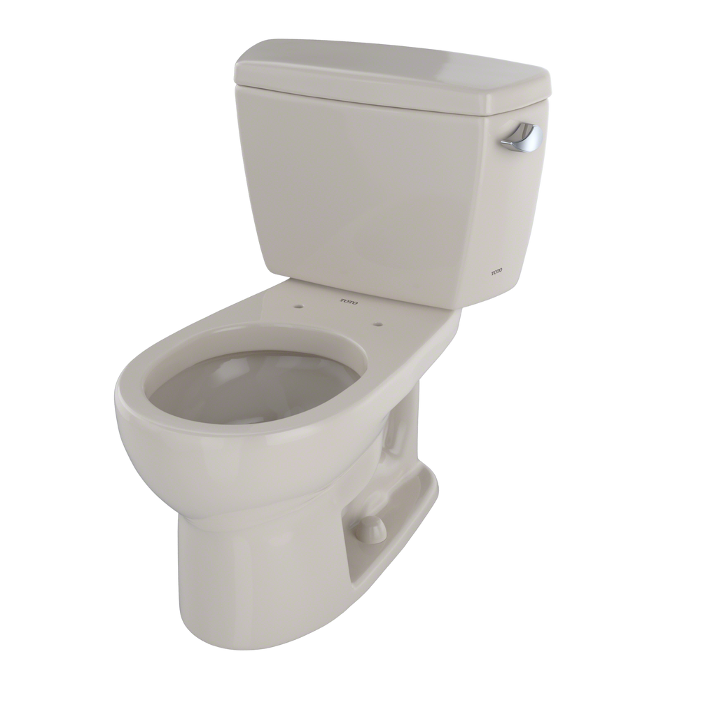 TOTO® Drake® Two-Piece Round 1.6 GPF Toilet with Right-Hand Trip Lever, Bone - CST743SR#03