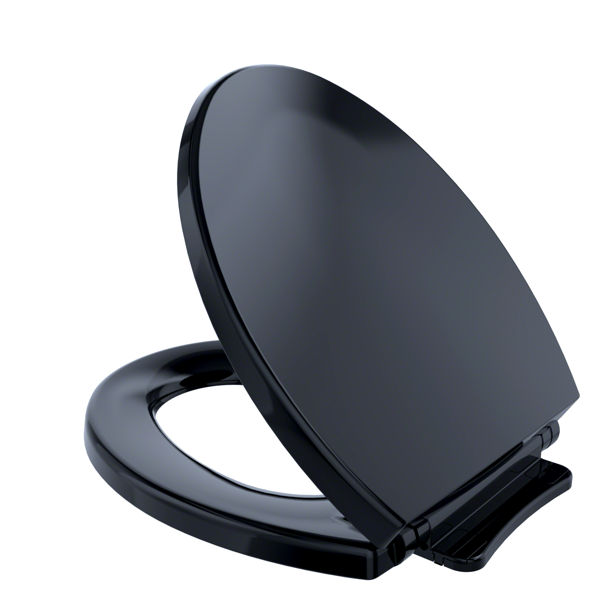 TOTO® SoftClose® Non Slamming, Slow Close Round Toilet Seat and Lid, Ebony - SS113#51