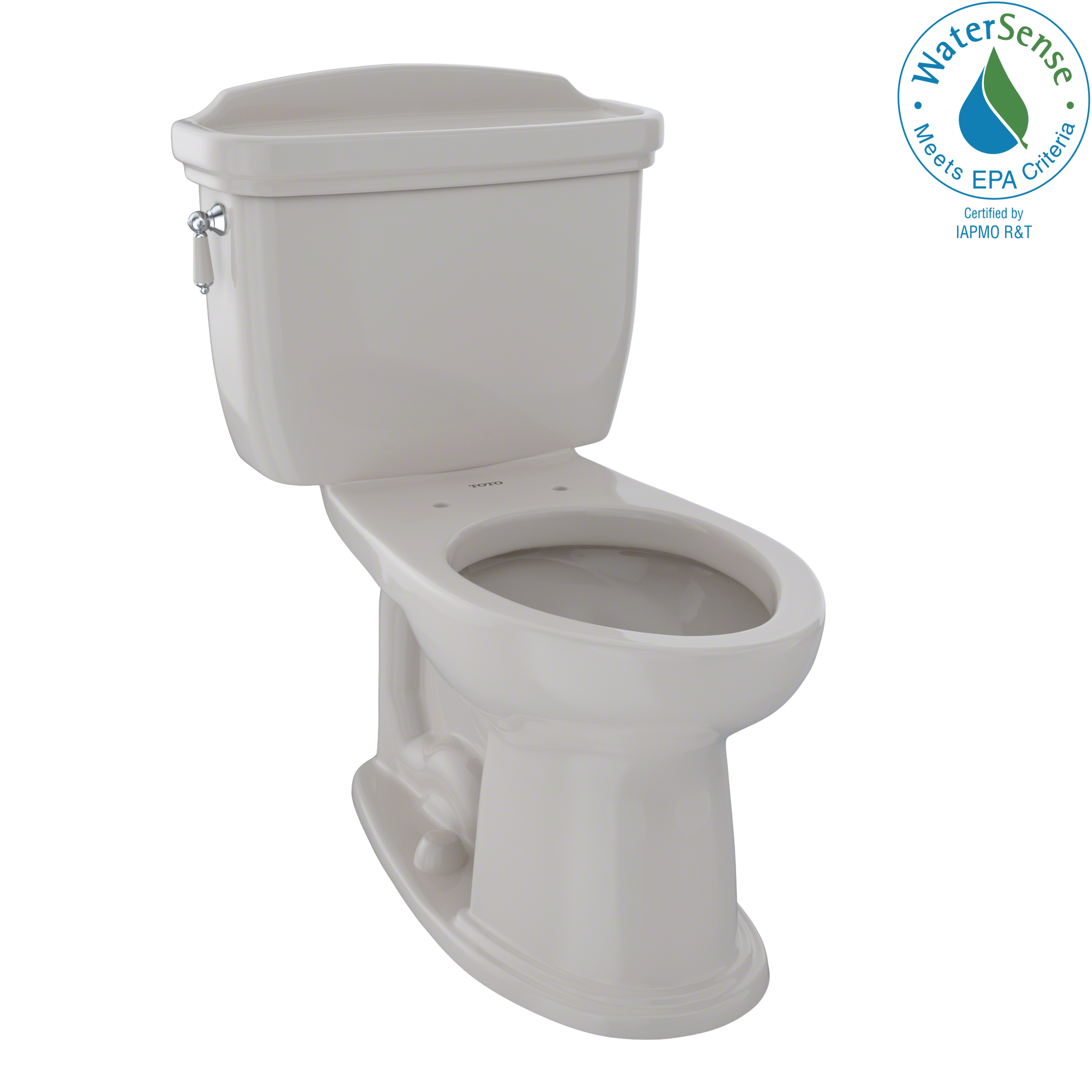 TOTO® Eco Dartmouth® Two-Piece Elongated 1.28 GPF Universal Height Toilet, Sedona Beige - CST754EF#12