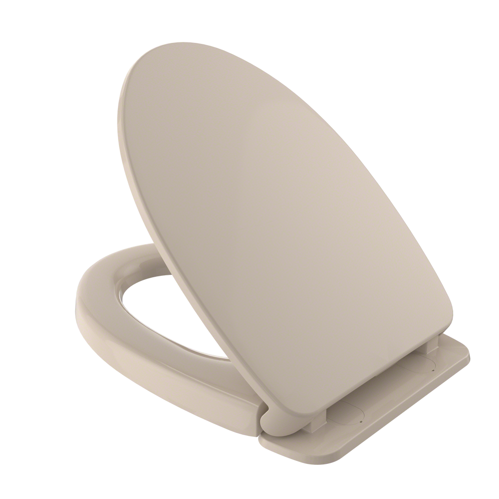 TOTO® SoftClose Non Slamming, Slow Close Elongated Toilet Seat and Lid, Bone - SS124#03