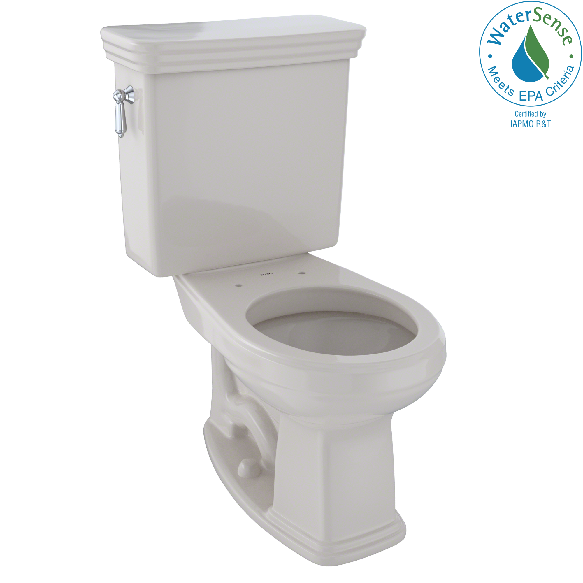 TOTO® Eco Promenade® Two-Piece Round 1.28 GPF Universal Height Toilet, Sedona Beige - CST423EF#12