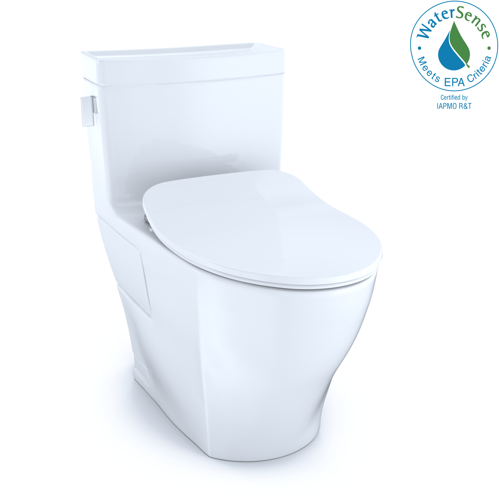 TOTO® Legato® One-Piece Elongated 1.28 GPF Toilet with CEFIONTECT® and SoftClose® Seat, WASHLET®+ Ready, Cotton White - MS624234CEFG#01