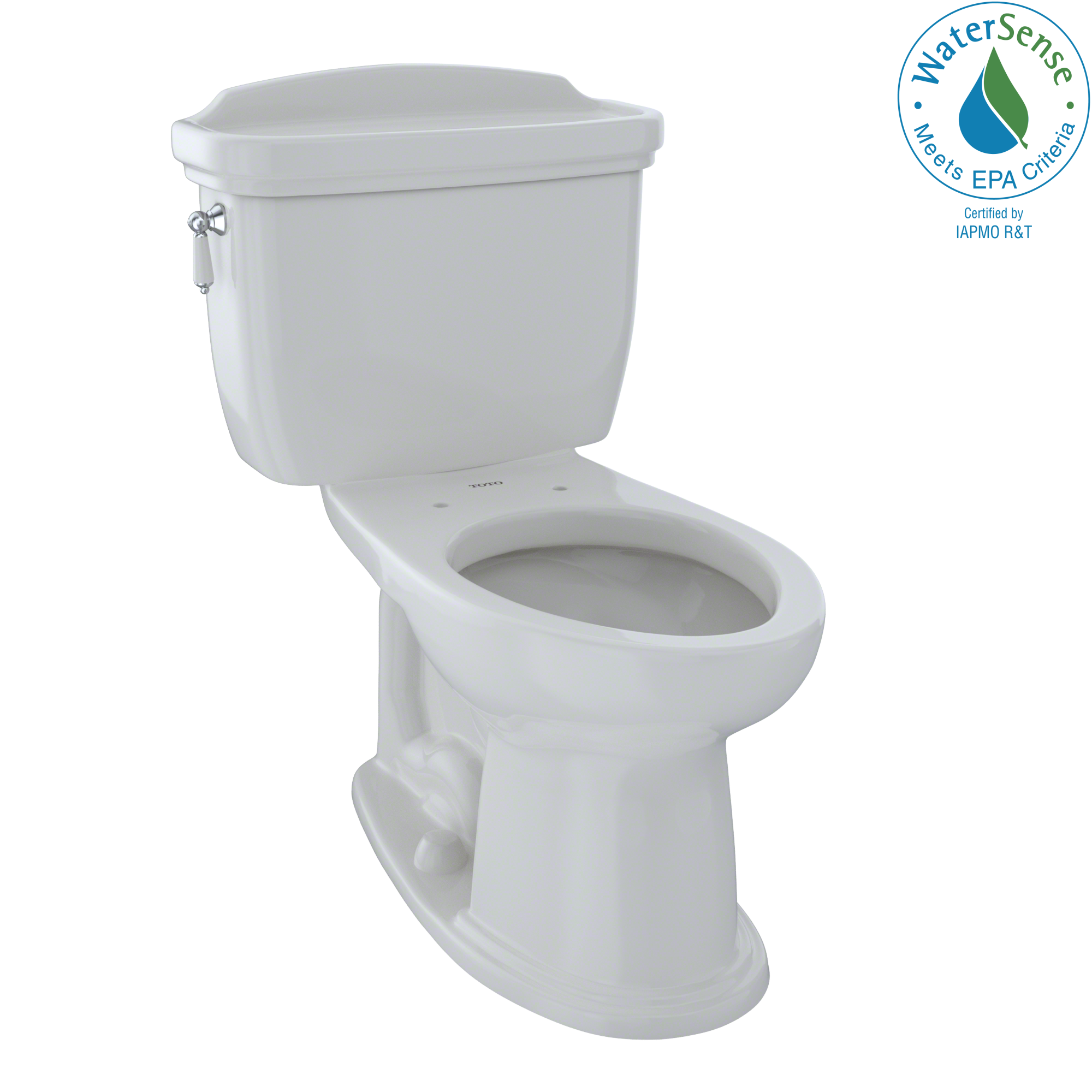 TOTO® Eco Dartmouth® Two-Piece Elongated 1.28 GPF Universal Height Toilet, Colonial White - CST754EF#11