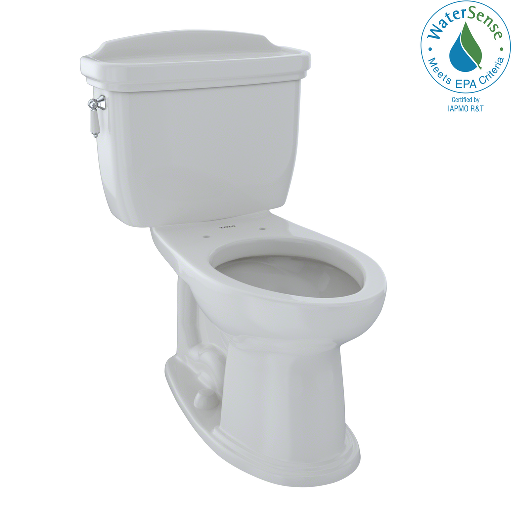 TOTO® Eco Dartmouth® Two-Piece Elongated 1.28 GPF Universal Height Toilet, Colonial White - CST754EF#11