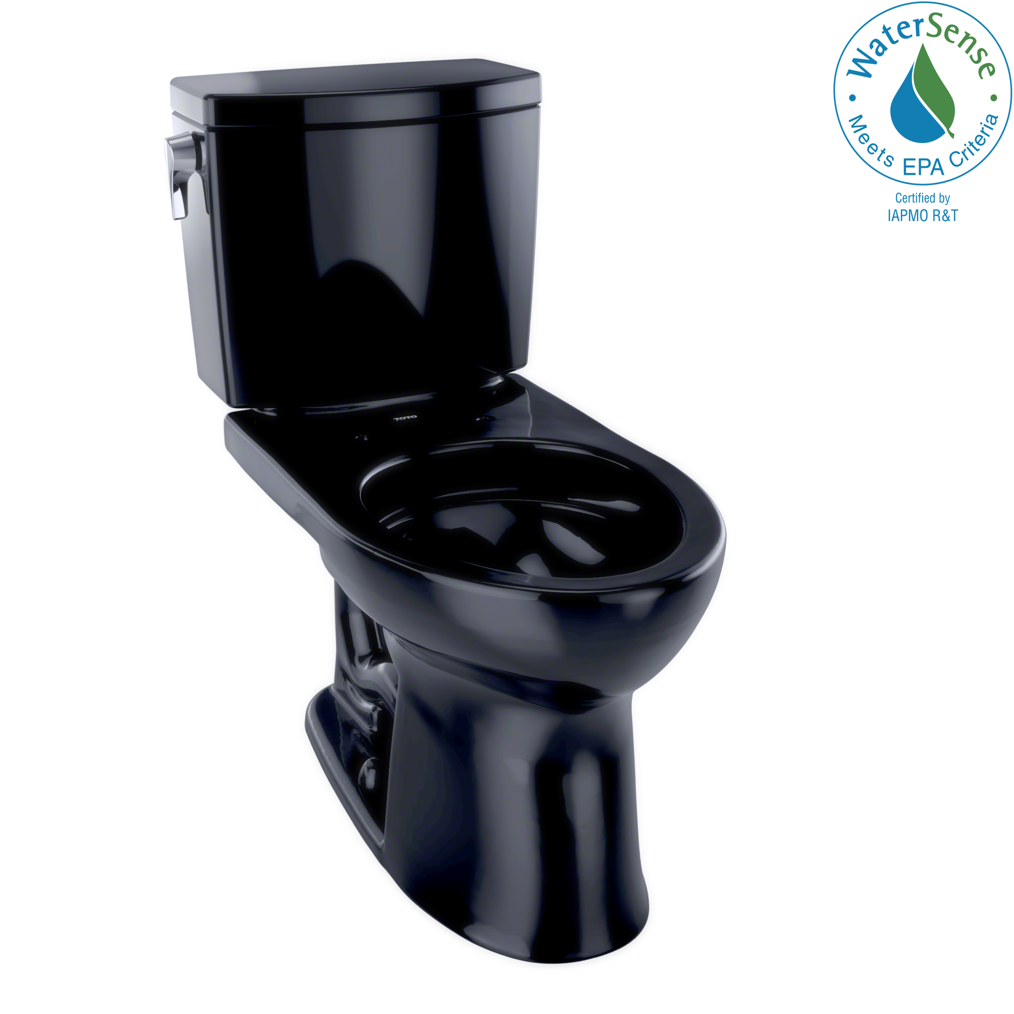 TOTO® Drake® II 1G® Two-Piece Elongated 1.0 GPF Universal Height Toilet, Ebony - CST454CUF#51