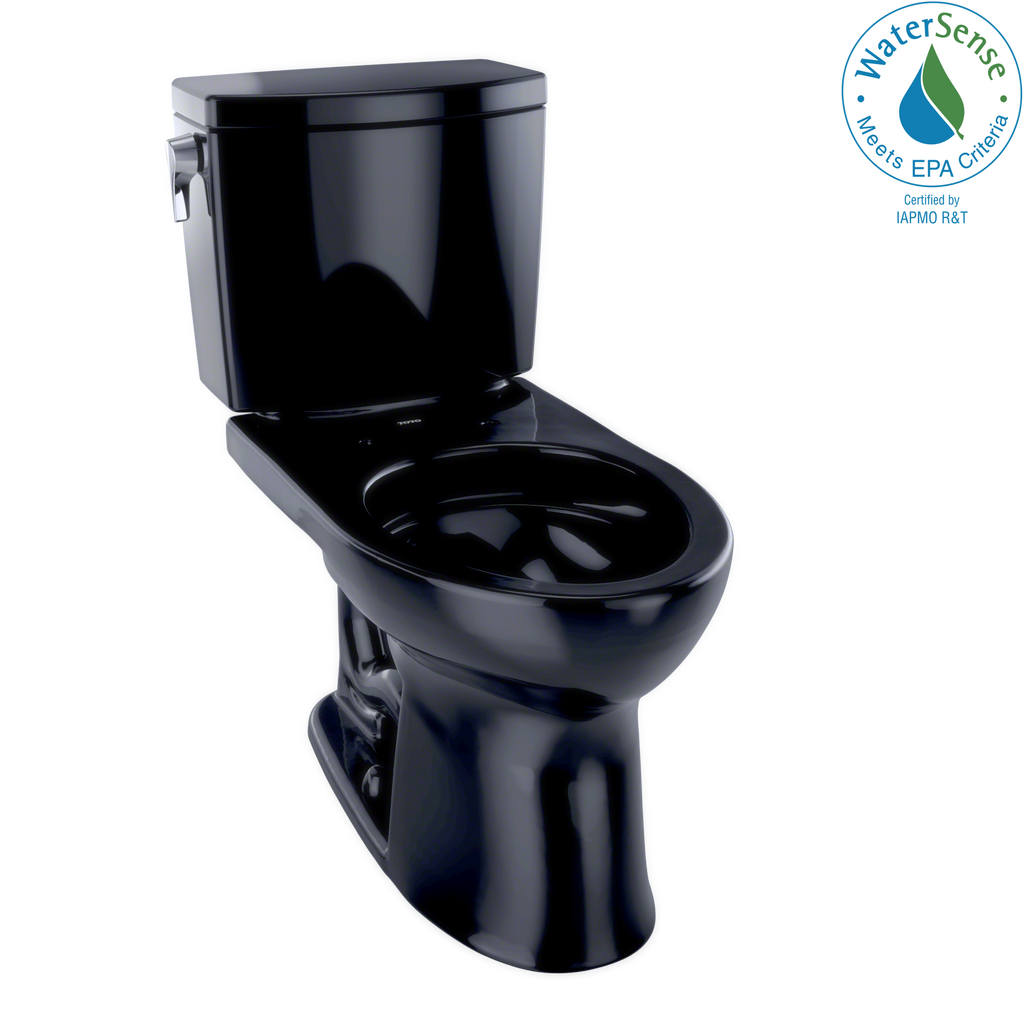 TOTO® Drake® II 1G® Two-Piece Elongated 1.0 GPF Universal Height Toilet, Ebony - CST454CUF#51