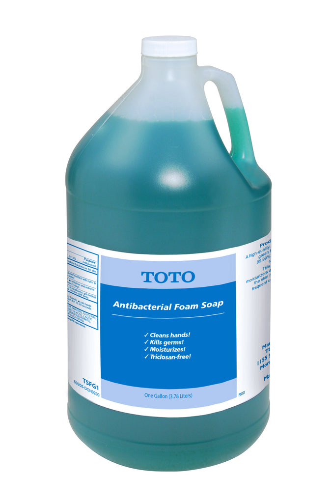 TOTO® Antibacterial Foam Soap Pack of Four 1 Gallon Bottles-TSFG1