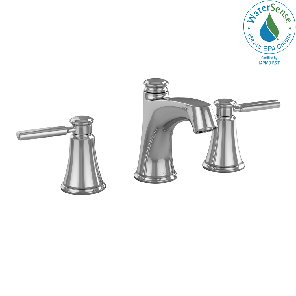 TOTO® Keane™ Two Handle Widespread 1.5 GPM Bathroom Sink Faucet, Polished Chrome - TL211DD#CP