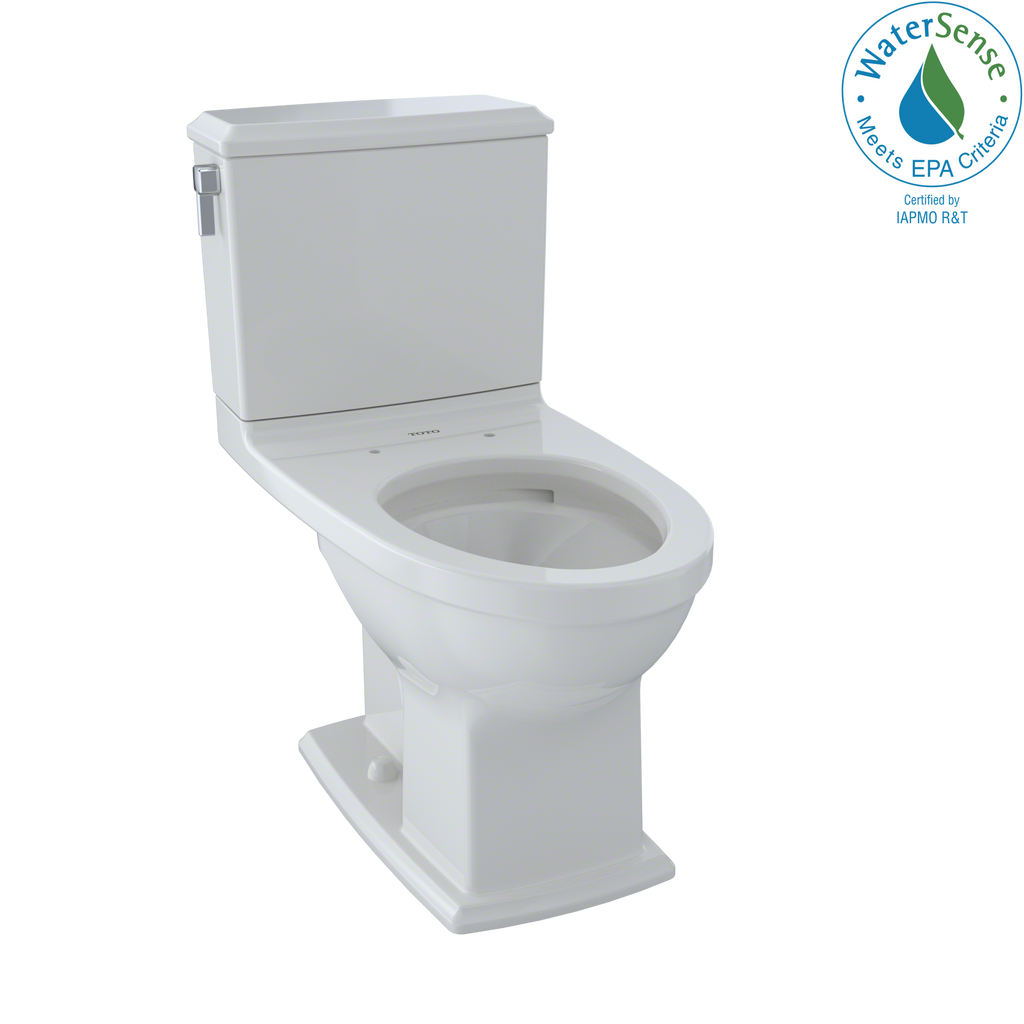 TOTO® Connelly® Two-Piece Elongated Dual-Max®, Dual Flush 1.28 and 0.9 GPF Universal Height Toilet with CeFiONtect™, Colonial White - CST494CEMFG#11