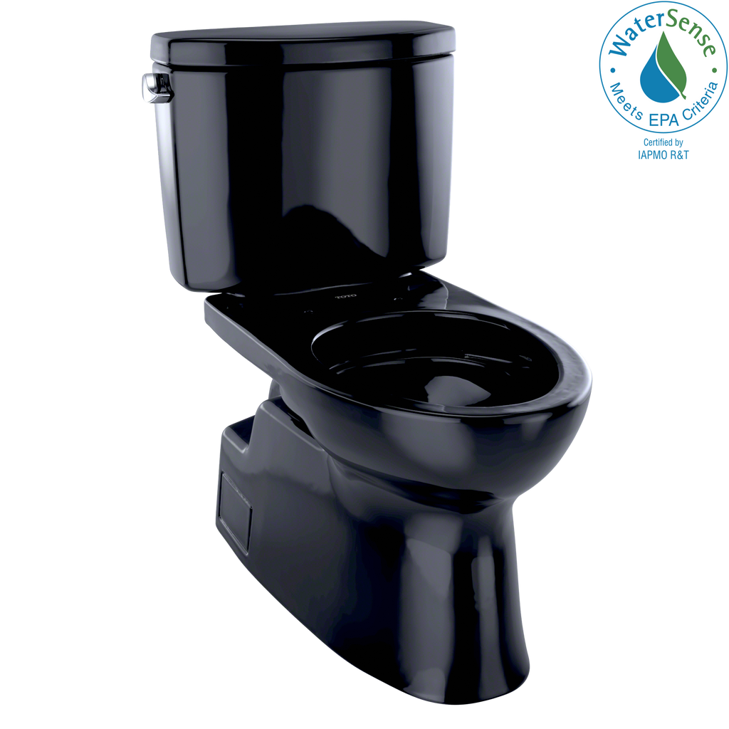 TOTO® Vespin® II Two-Piece Elongated 1.28 GPF Universal Height Skirted Design Toilet, Ebony - CST474CEF#51