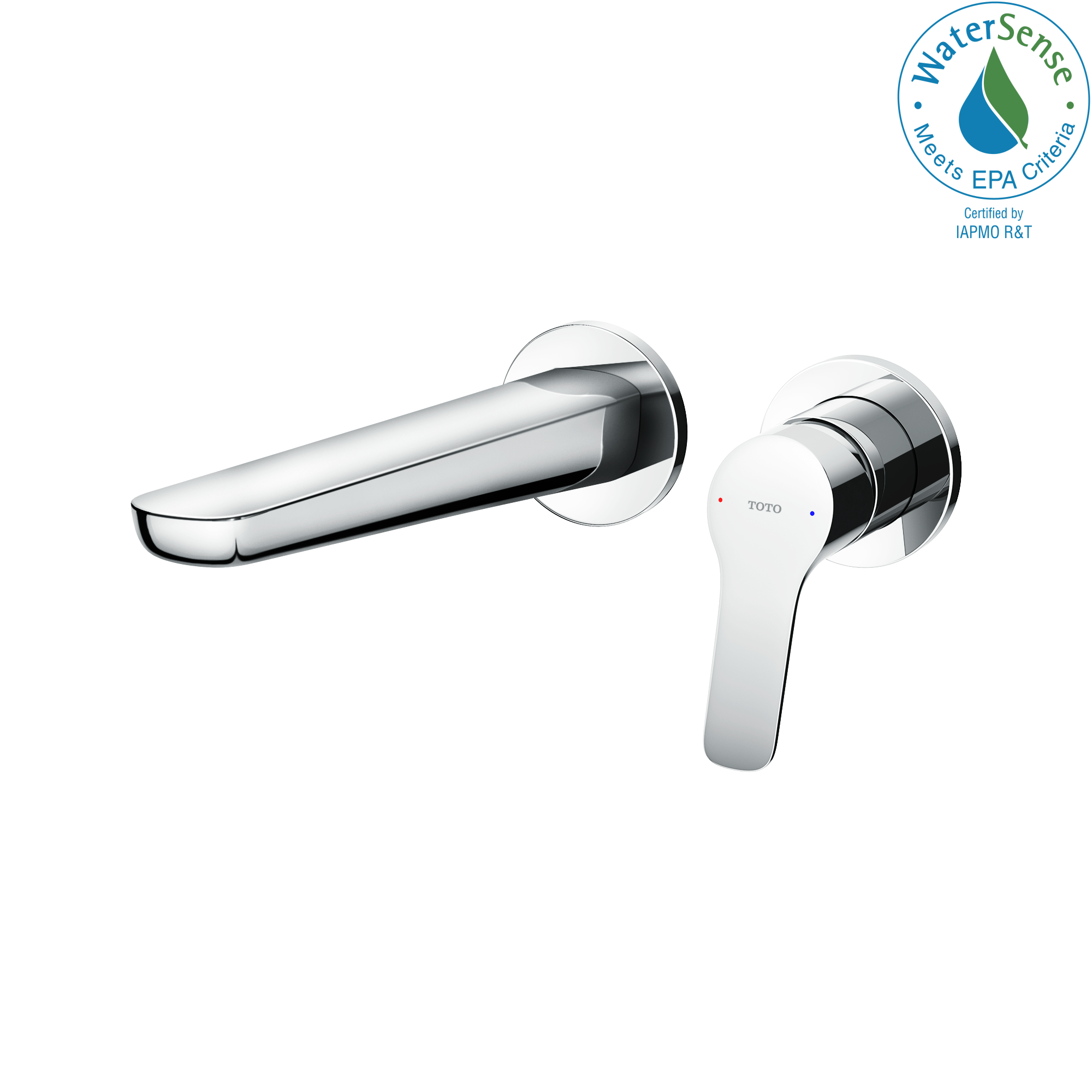 TOTO® GS 1.2 GPM Wall-Mount Single-Handle Bathroom Faucet with COMFORT GLIDE™ Technology, Polished Chrome - TLG03308U#CP