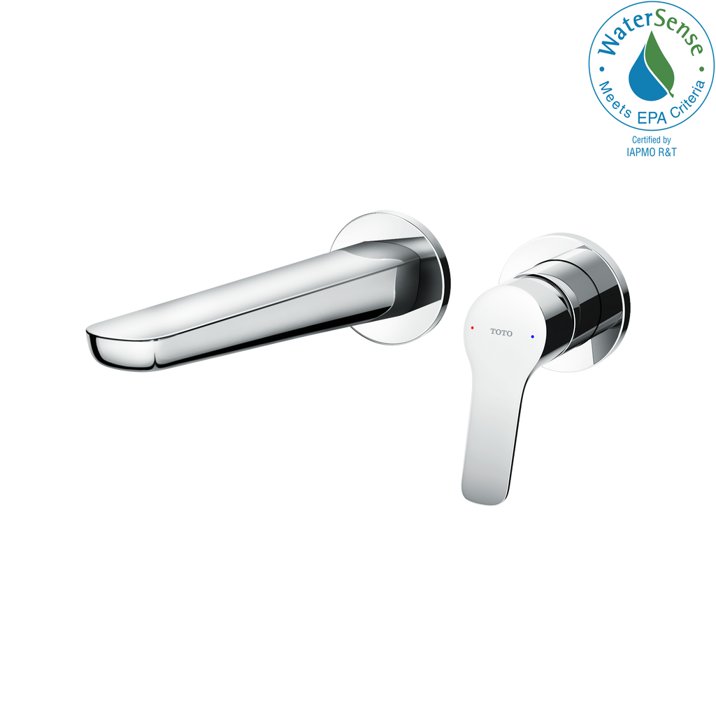 TOTO® GS 1.2 GPM Wall-Mount Single-Handle Bathroom Faucet with COMFORT GLIDE™ Technology, Polished Chrome - TLG03308U#CP