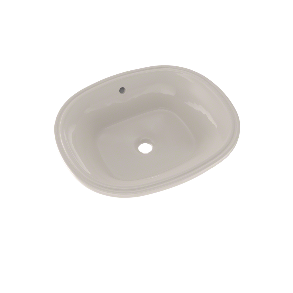 TOTO® Maris™ 17-5/8" x 14-9/16" Oval Undermount Bathroom Sink with CeFiONtect™, Sedona Beige - LT483G#12