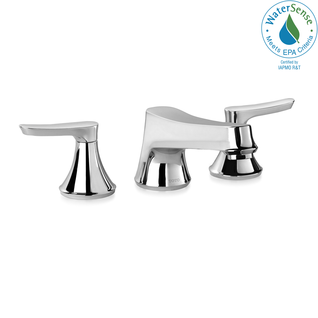 TOTO® Wyeth™ Two Handle Widespread 1.2 GPM Bathroom Sink Faucet, Polished Chrome - TL230DD12#CP