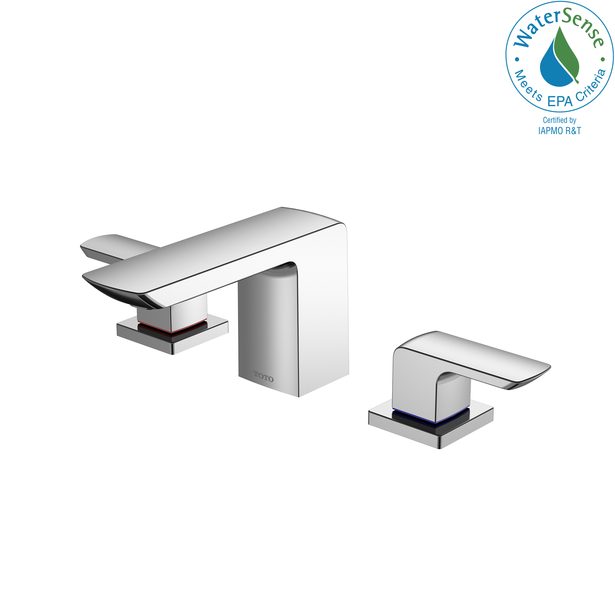 TOTO® GR 1.2 GPM Two Handle Widespread Bathroom Sink Faucet, Polished Chrome - TLG02201U#CP